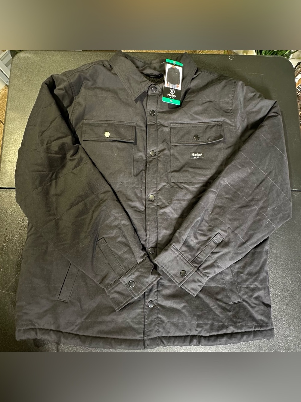 NWT Hurley Men’s Black Winter Coat Size XL